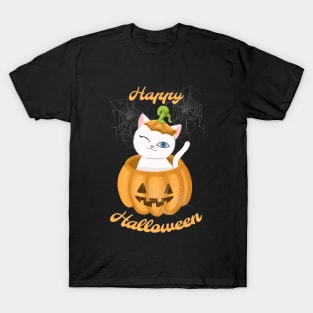 HALLOWEEN PUMPKIN CAT T-Shirt